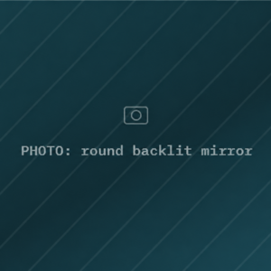 Backlit Mirror with Bluetooth Speaker